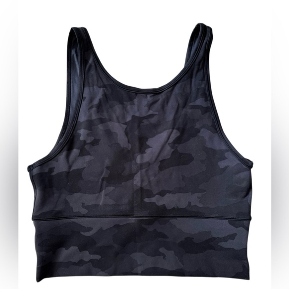 Lululemon Light Support Bra Tank – Black Camo – Size 8 (Estimated) - Picture 2 of 5